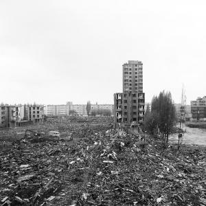 La démolition des tours de la Muette. Photographies de Pascal Corbière, région Île-de-France