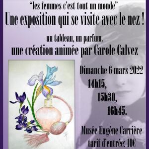 Visite olfactive de l'exposition "Les femmes, c'est tout un monde!" au musée Eugène Carrière