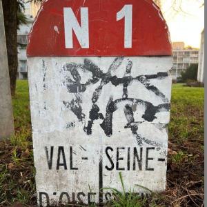 La RN 1, balafre de trois kilomètres sur la Commune de Pierrefitte-sur-Seine