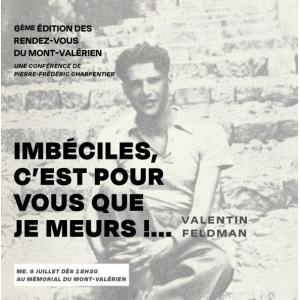 Conférence « Imbéciles, c’est pour vous que je meurs !... » par Pierre-Frédéric Charpentier