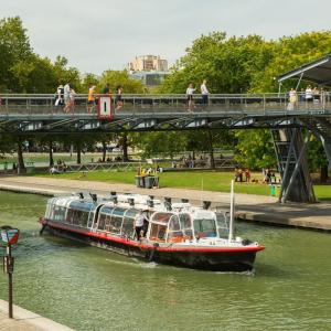 En bateau du Parc de la Villette à Noisy-le-Sec + Exposition "Notre canal a 200ans"