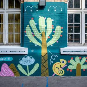 Atelier Street Art au Barboteur avec l'artiste Cécile Jaillard