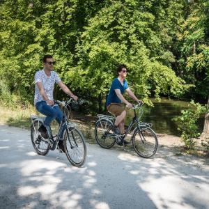 Le bois de Vincennes à bicylette