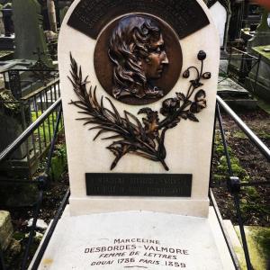 Marceline Desbordes-Valmore au cimetière de Montmartre