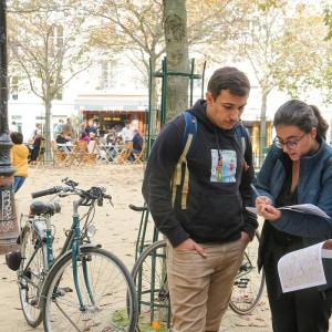 Jeu de piste à vélo : défi cinéma à Paris