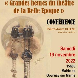 Les grandes heures du Théâtre à la Belle Epoque, conférence au Musée Eugène Carrière