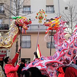 Visite de Chinatown avant le grand défilé du Nouvel An Chinois de Paris