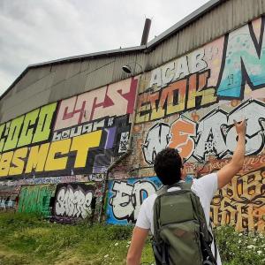 Street art visit from Pantin to Bobigny and live painting