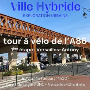 Tour à vélo de l’A86 : 1ère étape entre Versailles et Antony
