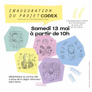 Inauguration du projet CODEX : Très Grande Bande Dessinée de Saint-Denis