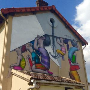 Visite de la street  art avenue, le long du canal Saint-Denis