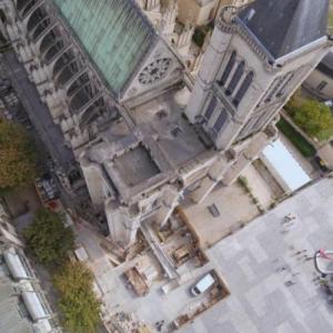 Exposition photo "Derrière la palissade : fouilles à la basilique Saint-Denis" - archéosite de la Haute-Île