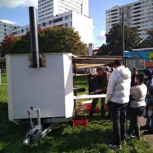 Atelier pizza au bord de l'eau