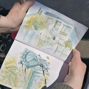 Balade-atelier aquarelliste sur les berges de Seine par la compagnie EKOKOSMOS