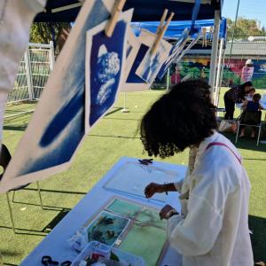 En bateau +  atelier cyanotype