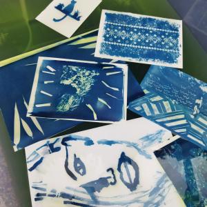 En bateau +  atelier cyanotype