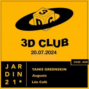 En bateau + 3D Club Dj set au Jardin 21