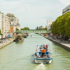 En bateau du Bassin de la Villette + Bal Barge avec la Baronne de Paname à Pantin