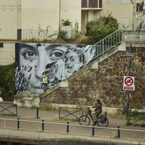 En bateau + Balade parcours photographique sur le canal de l'Ourcq