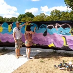 En bateau + atelier Graff avec l'artiste Zdare