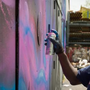 Atelier initiation au street-art au festival "Macki Off" à Bobigny