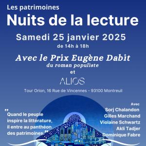 Rencontres et lectures pour les Nuits de la Lecture à la tour Orion