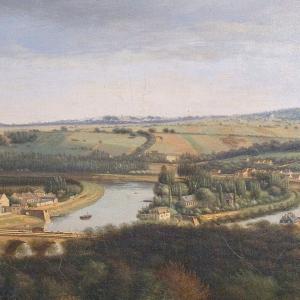 © Hyacinthe Dunouy, Pont de Sèvres et île Seguin, 1821. Musée d'art et d'histoire de Meudon 