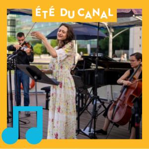Concert flottant avec les Jeunes Talents de l'Académie Jaroussky sur le canal de l'Ourcq