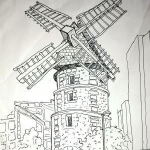 Visite dessinée autour du Moulin de la Tour à Ivry-sur-Seine
