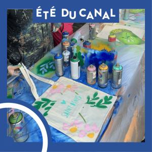 Atelier custom de totebag sur la Place François de Larderel à Bobigny