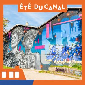 Croisière street art sur le canal Saint-Denis du 6b à l'Auber Graffiti Show