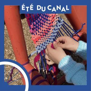 En bateau du Parc de la Villette à Bobigny + Atelier tissage