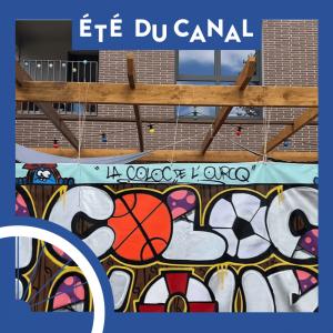 Atelier street-art à la Coloc de l'Ourcq avec l'artiste Zdare