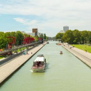 En bateau de Pantin au Parc de la Villette + atelier Fabrique ton Bob