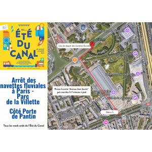 En bateau du Parc de la Villette jusqu'à Bobigny + Atelier Street-art