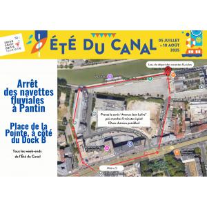 En bateau de Pantin à Bobigny + atelier tote-bag