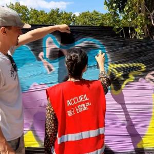 En bateau d'Aulnay + atelier Graff à Bobigny