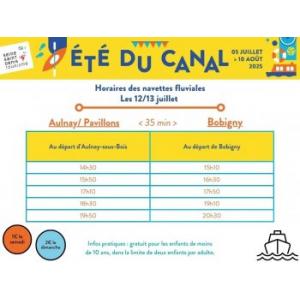 En bateau d'Aulnay à Bobigny + atelier customisation de tote-bag