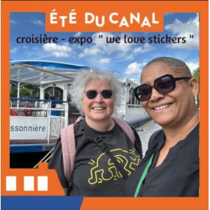 Exposition flottante sur le canal Saint-Denis à la découverte de la Street Art Avenue