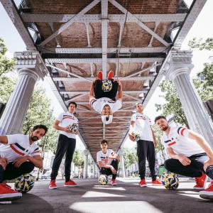 Atelier d'initiation et spectacle de foot freestyle par la Maison des Jonglages à Bondy