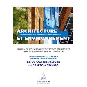 Conférence : Architecture et Environnement à l’aéroport Paris-Charles de Gaulle