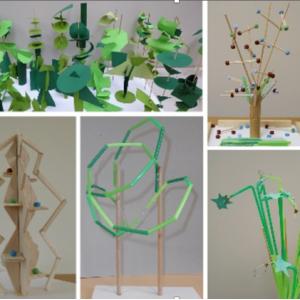 arbres sculptés. 