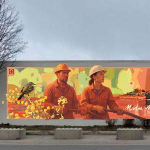 Inauguration de la fresque monumentale de Jotapé au port de Bonneuil-sur-Marne - PHENOMEN'ART