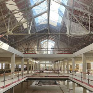 Visite du chantier Les Grandes Serres de Pantin, redonnant vie à un ancien site industriel