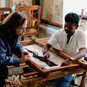 Exposition "Ce qui se trame. Histoires tissées entre l’Inde et la France" à la Manufacture des Gobelins