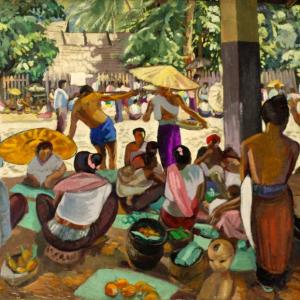 Alix Aymé, Marché à Luang Prabang © Adagp, Paris 2026