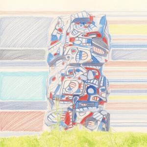 (c) Dessin de la Tour aux figures de Jean Dubuffet