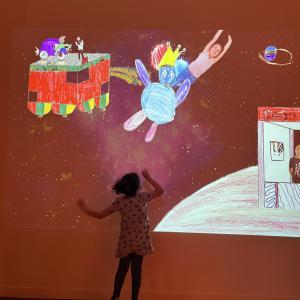 Atelier création d'une œuvre « Liquid Art »