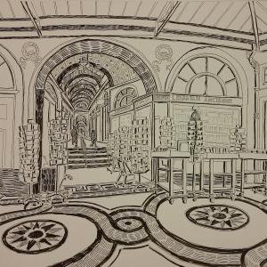 Visite dessinée de la Galerie Vivienne