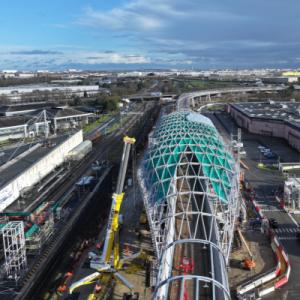 Observation commentée du chantier de la Gare Parc des Expositions à Villepinte